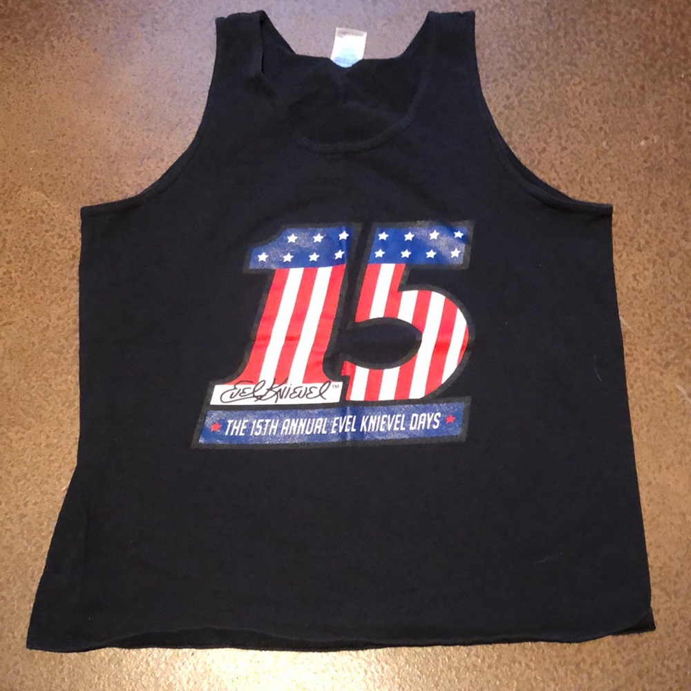 Large Evel Knievel tank top